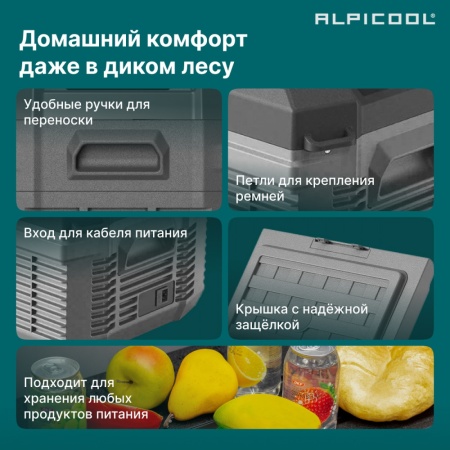 Компрессорный автохолодильник Alpicool NL15 (12/24)